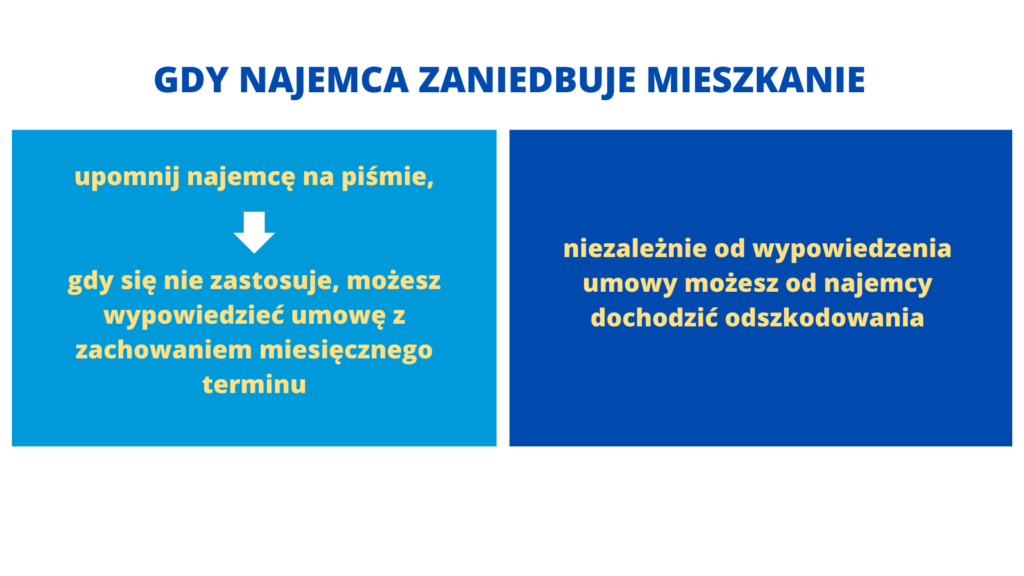 Co może zrobić właściciel, gdy najemca zaniedbuje mieszkanie?