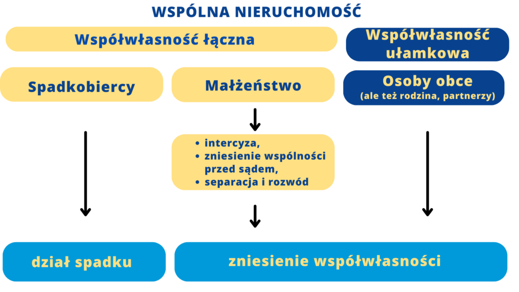 Kilku właścicieli nieruchomości. Jak podzielić nieruchomość przez spadkobierców, małżeństwo i osoby obce