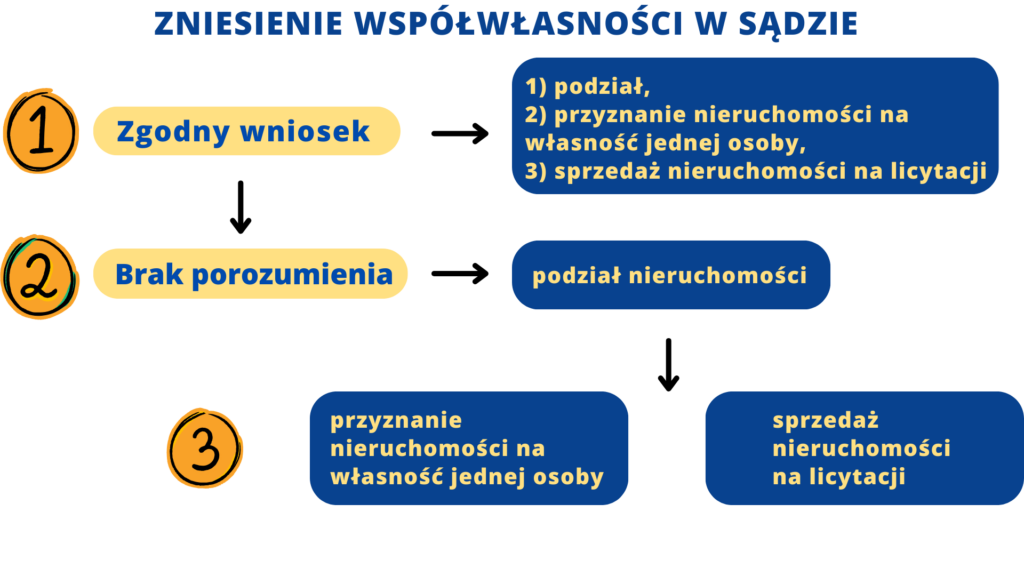 Jak przebiega zniesienie współwłasności przed sądem?